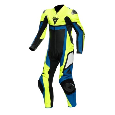 Kinder Lederkombi Dainese Gen-Z Einteiler fluo gelb blau Gr. 140 fluo yellow