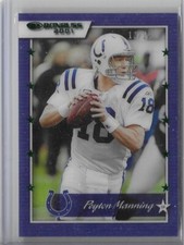 2021 Panini Clearly Donruss 2001 Flashback Blank Back- Peyton Manning /25 Rare