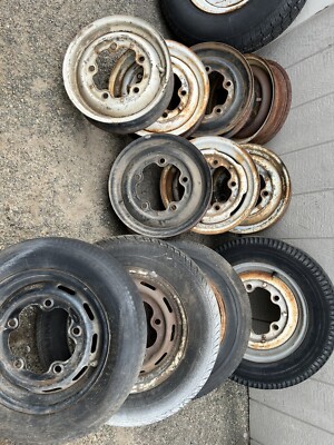 NICE USED ORIGINAL VW Bug BUS 15 INCH STEEL WHEELS WIDE 5. Smoothies