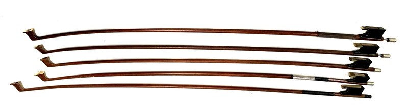 Vintage LOT of Old 4/4 Pernambuco Wood Violin Bows Germany LOT *2.4