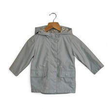 Next light blue hooded rain mack jacket coat age 12-18 months