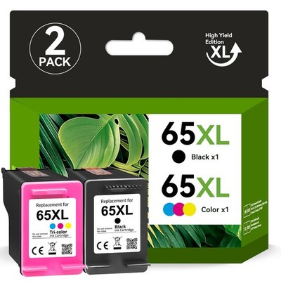 65XL Ink Cartridges Printer For HP 65 XL ENVY 5000 5052 5055 Deskjet 2600 2652