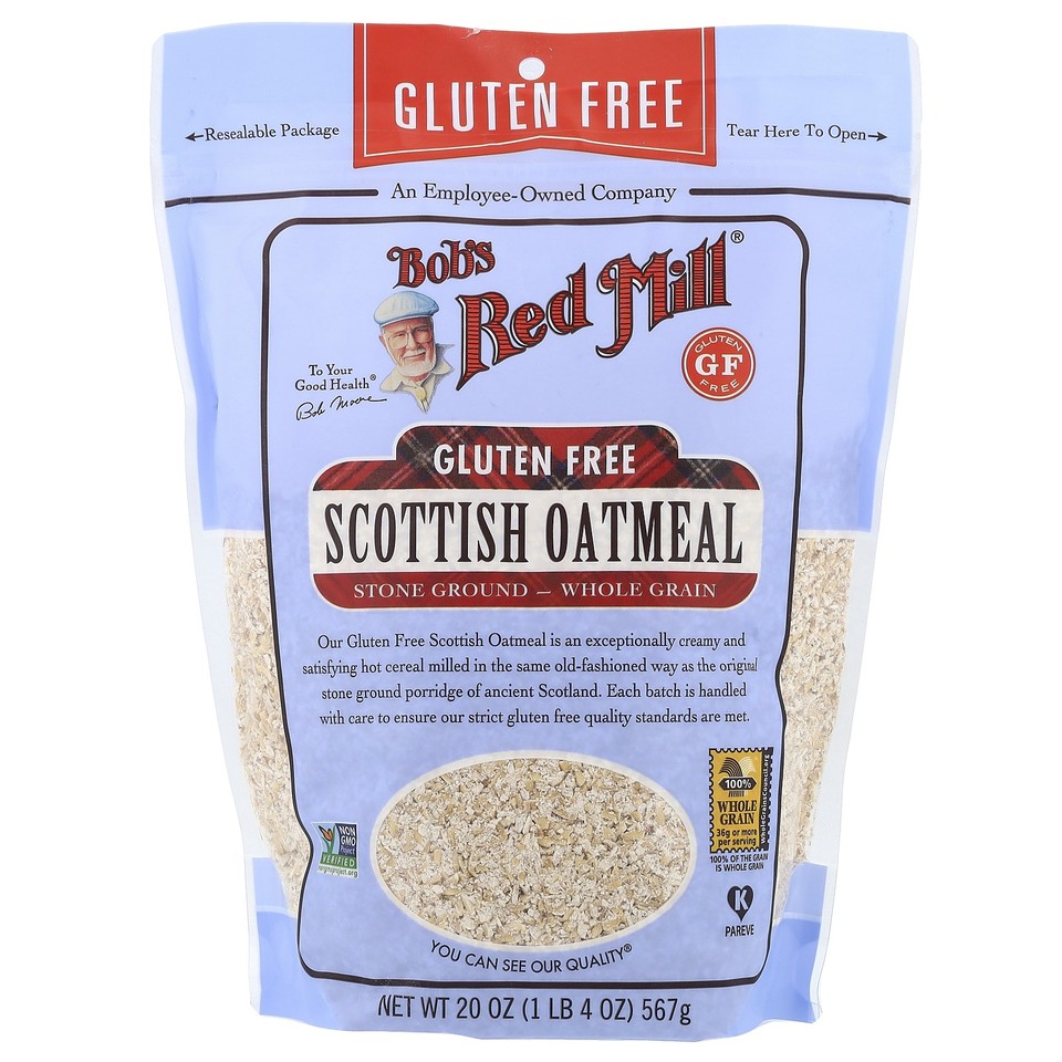 Scottish Oatmeal, Whole Grain, Gluten Free, 20 oz (567 g)