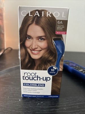 Clairol ColorBlend 6A Light Ash Brown Root Touch-Up 2 Pack 100% Gray Coverage(