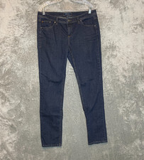 Tommy Bahama Denim Women 14 Classic Preppy City Casual Mid Rise Dark Skinny Jean