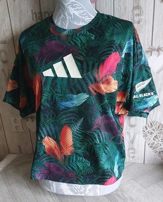 Adidas SAMPLE Damen L UK 16-18 Neuseeland All Blacks Rugby Training T-Shirt