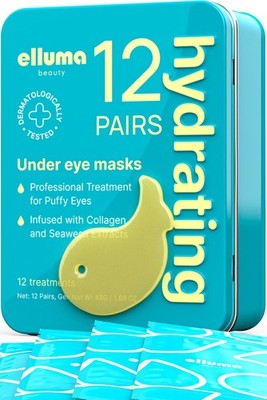Elluma Beauty Under Eye Patches 12 Pairs 1 Count (Pack of 12), D. Hydrating