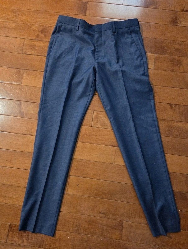 J Crew Thompson Lightweight Wool Men's Slacks Blue   Size 32 x 32