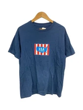 WACKO MARIA USA RECORDS T Shirt L Cotton NVY Print