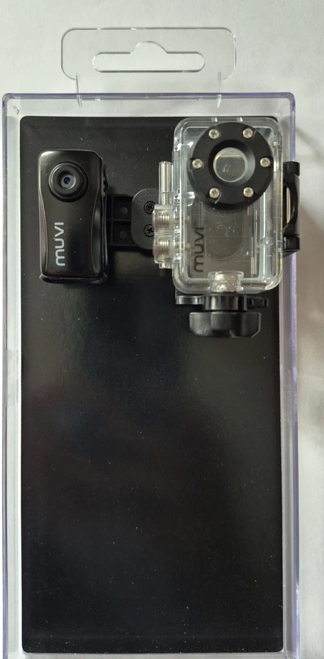 Veho Muvi Atom VCC-004 Micro Action Camcorder Black 2MP 30fps Underwater /mounts - Image 3 of 4