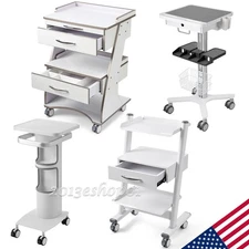 AZDENT Dental Medical Rolling Tool Cart Drawer Socket Trolley Rolling Cabinet