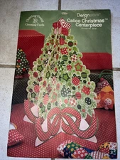 Vintage Designware Calico Christmas Centerpiece Drawing Board Greeting Cards