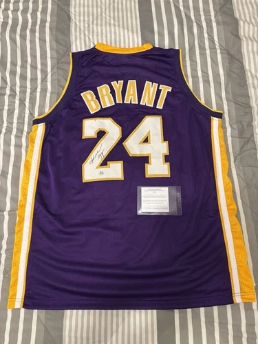 Kobe Bryant Signed Autographed Purple Lakers Jersey w/ COA - NBA Basketball