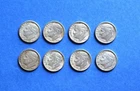 1963-64 U.S. Dimes, Lot of 8, 1963D(1), 1964(5) 1964D(2). Nice condition