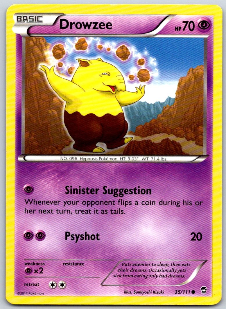 Drowzee 35/111 XY - Furious Fists Common MP