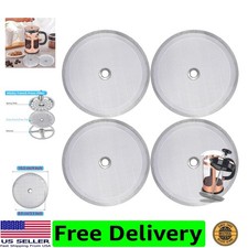 French Press Filter Replacement, 4-Pack, 4 Inch Stainless Steel Mesh
