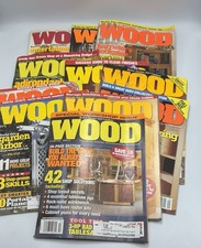 Lot of 11 WOOD Magazine Issues Early 2000s Woodworking Projects Tools DIY