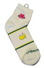 2026 Masters White Azalea Logo Del Campo Socks - New W/Tags