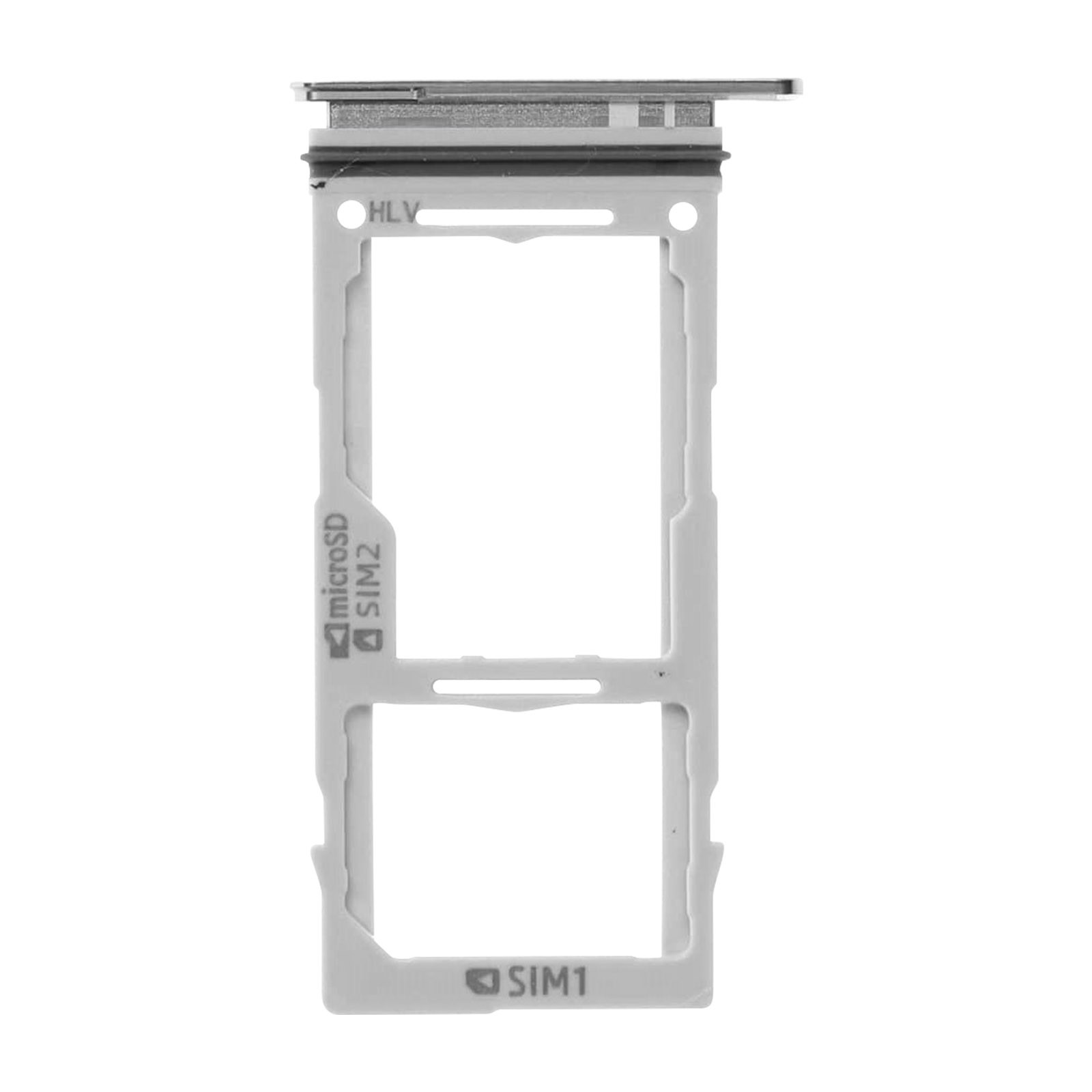 Support carte SIM et extension mémoire Micro SD blanc compatible Galaxy S10e S10