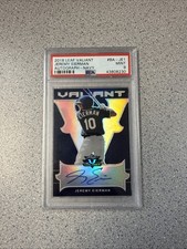 2018 Leaf Valiant Jeremy Eierman Navy Autograph /25 PSA 9