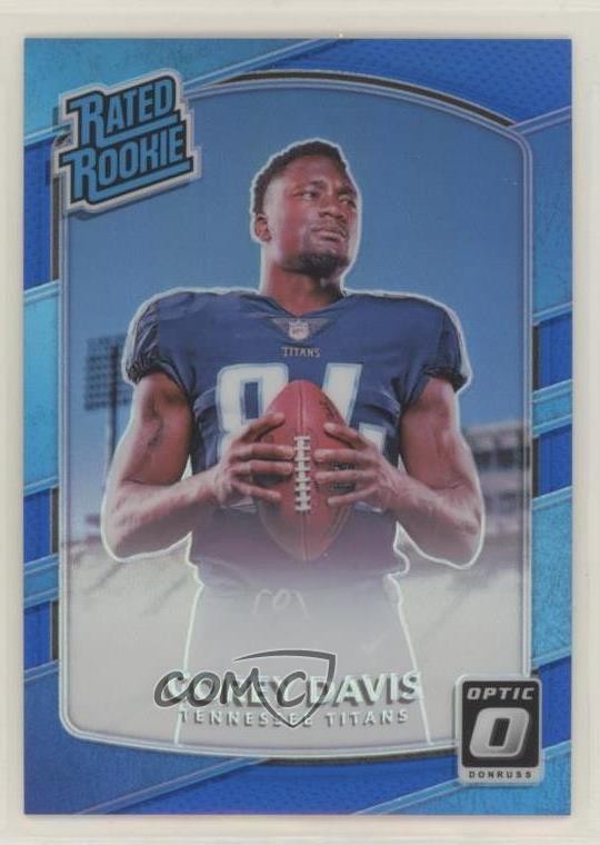 2017 Donruss Optic Rated Rookie Blue Prizm 67/149 Corey Davis #166 a6i