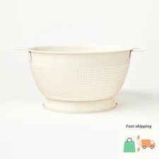 5qt Stainless Steel Colander - Figmint™ Color Cream