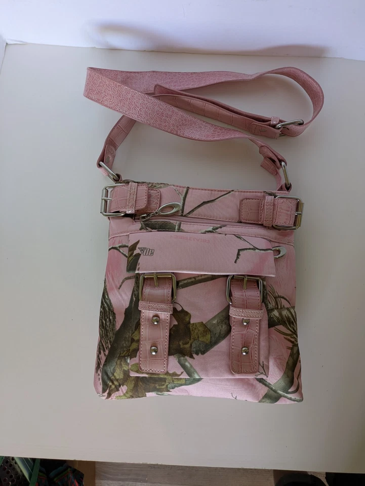 Bolso Bandolera Estilo Camuflaje Rosa Realtree Vintage Cartera Bolso de Mano Correa Ajustable Foto 2 de 4