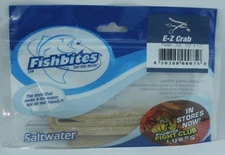 Fishbites 0275 Flesh EZ Crab FishBite Long Lasting Scent 1/2" x 12" 2CT