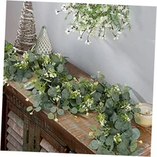  Artificial Eucalyptus Garland Artificial Vines Hanging Eucalyptus 2 Packs
