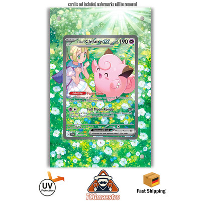 Piepi Clefairy JTG 184/159 Pokémon Extended Artwork Rahmen & Schutzhülle