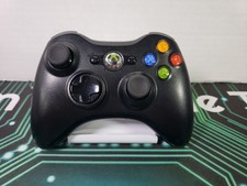 Microsoft Xbox 360 Wireless Gaming Controller - Black (Model 1403) Tested #2