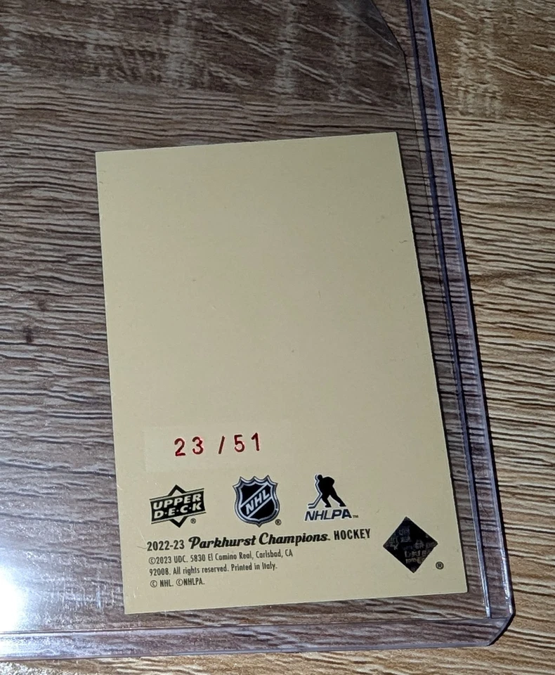 2022-23 Parkhurst Champions Parkies Rainbow Jordan Harris #/51 MTL Canadiens - Image 2 of 2
