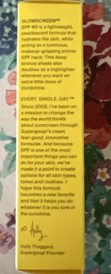 NIB Supergoop! Glow Screen Sunset SPF 40 Broad Spectrum Sunscreen 1.7 Fl Oz - Image 2 of 4