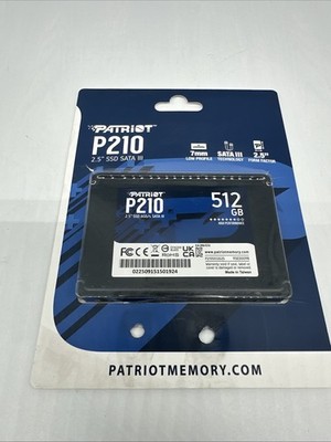 Patriot Memory P210S512G25 P210 SSD 512gb SATA 3 Internal Solid