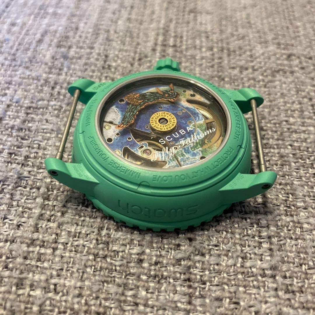 Blancpain x Swatch GREEN ABYSS SO35G100 Diver Watch 2025 New