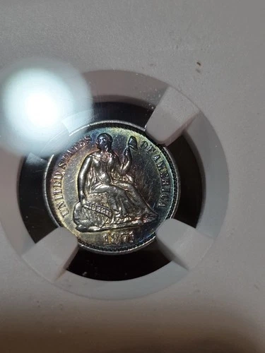 1871 Seated Liberty Half Dime UNC