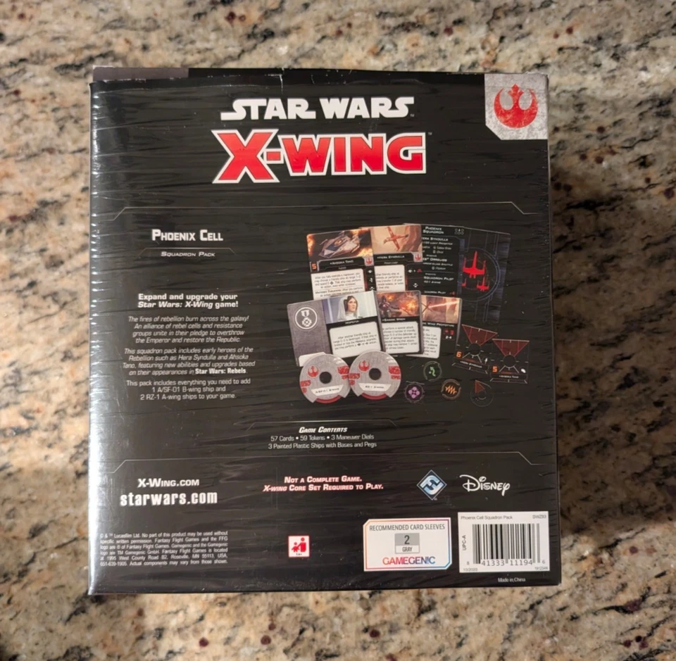 Star Wars: X-Wing Miniatures Phoenix Squadron Cell NUEVO LEER Foto 2 de 3