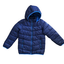 Kamik Kids Navy Hooded Waterproof Quilted Puffer Unisex Jacket Sz 10