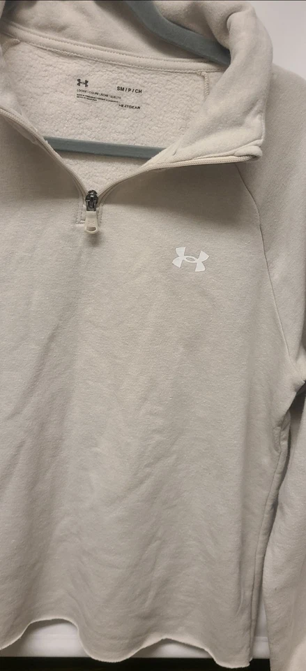 Pullover Under Armour Heatgear holgado 1/4 para mujer talla pequeña Foto 2 de 4