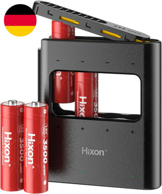 Hixon Wiederaufladbarer AA Li-Ion Akku, Lithium AA ACCU 1,5V 3500Mwh, 4 Pack Wie