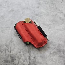 Handmade Sheath For Buck 112, Full Grain Leather, Made In USA, Pocket Organizer