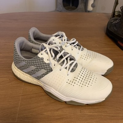 Adidas Adipower S Boost 3 White Silver Golf Shoes Spikeless AC8306 Mens Size 12