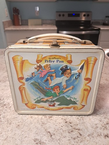 1969 Peter Pan Lunch Box - No Thermos * Vintage * Lunchbox tin kit pail