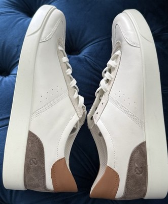 ECCO Men's Street Lite Retro Sneaker White Gravel Cashmere US 11 EU 45