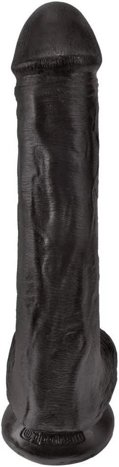 King Cock 13 Inch Dildo Ultra Black with Suction Cup Huge Unisex Sex Toy - Image 3 of 4