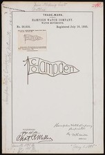 Photo:Hampden Watch Company for Hampden brand Watch Movements