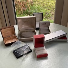Vintage Jewellery Boxes Necklace, Watch Box, Ring Box etc x 7