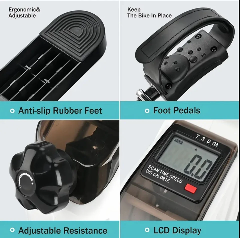 Portable Fitness Elliptical Pedal Exerciser With LCD Display - Image 2 of 4