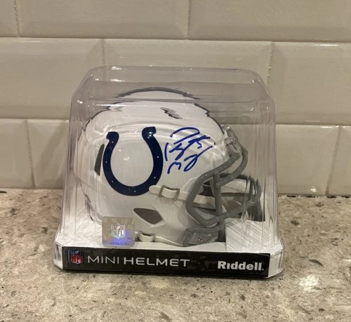 Peyton Manning Indianapolis Colts Autographed Mini Helmet 5star COA