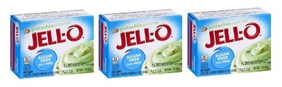 Jello Sugar Free Pistachio Instant Pudding & Pie Filling Mix 3 Pack